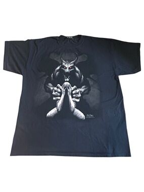 2005 Skulbone skitone Kristoffer Frisk Horror Demon Graphic Tee XXL